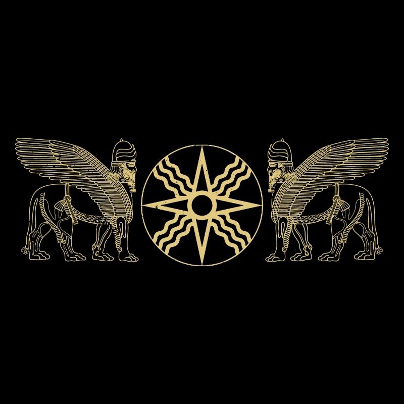 Faravahar Sumer Lamassu Perse Iran Babylone