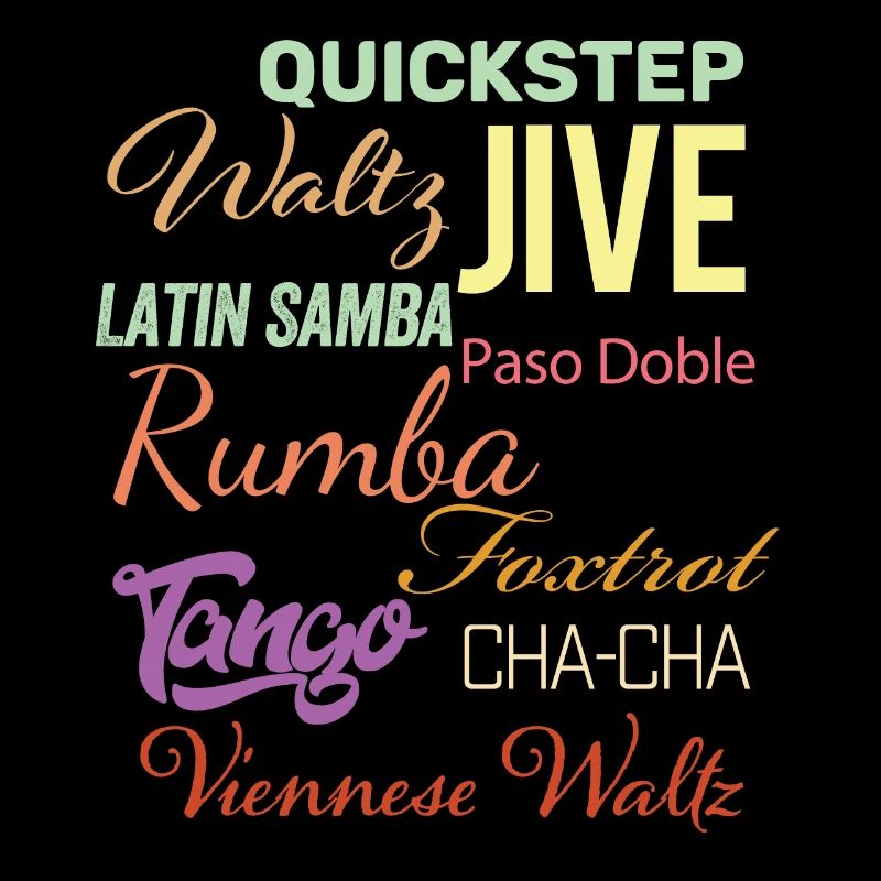 Ballsaal Tanz Worte - Walzer Jive Samba Paso Doble
