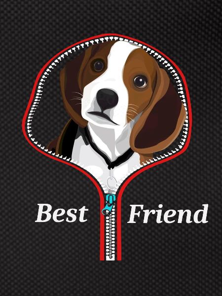 beagle best friend motif