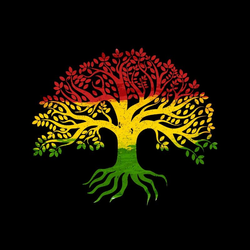 Tree Roots Rasta Lion Reggae bonnes vibrations