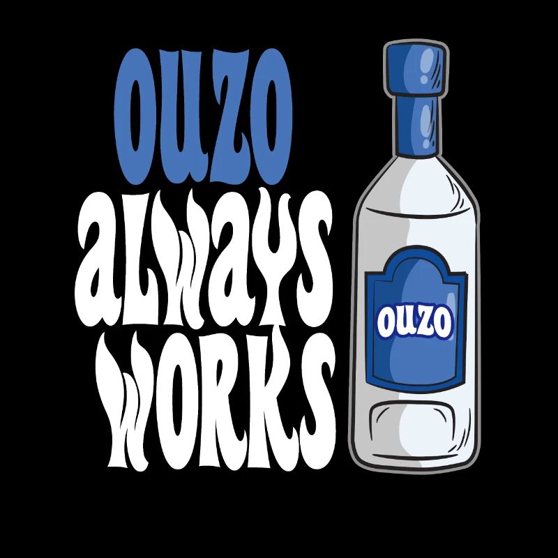Ouzo arbeitet immer griechischer Anisgeist