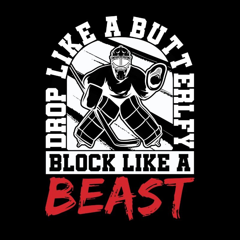 Drop comme un papillon Drop comme une bête hockey sur glace