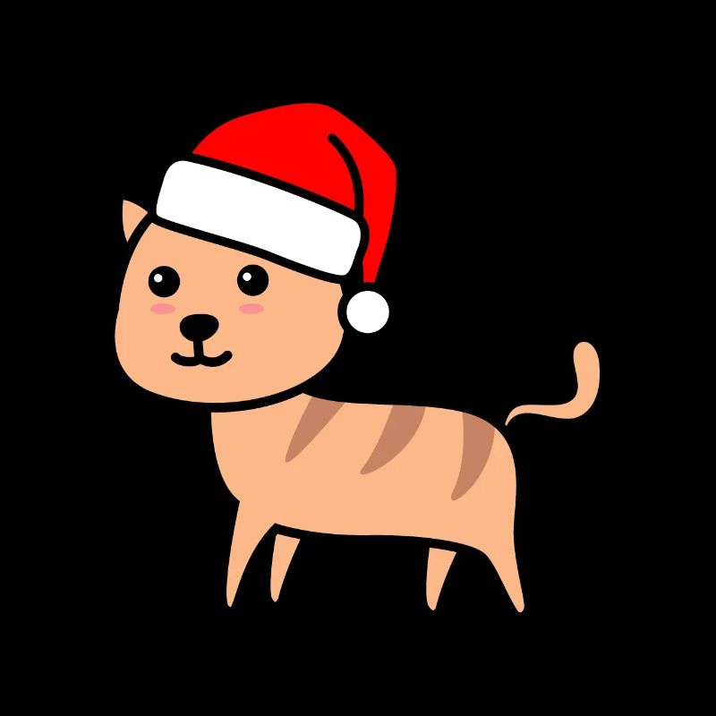Cat Comic Christmas Xmas