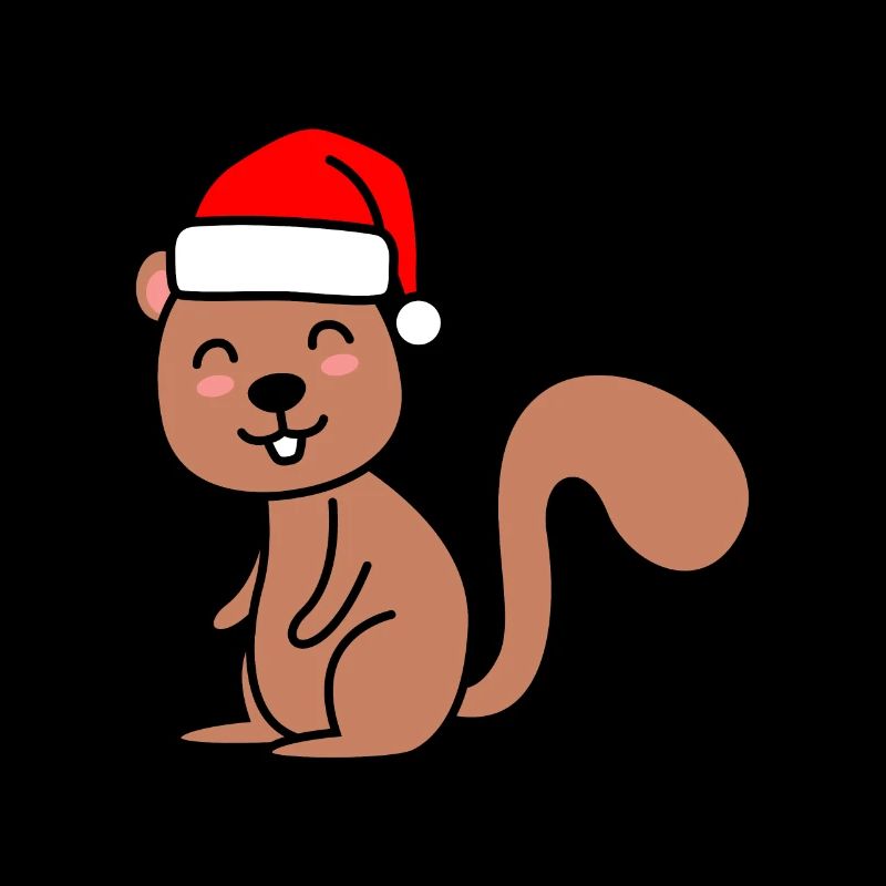 Écureuil Comic Noël Noël
