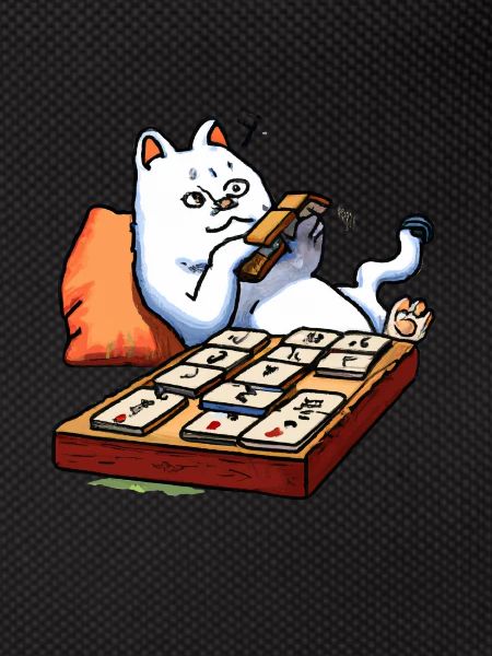 Cats Playing Mahjong