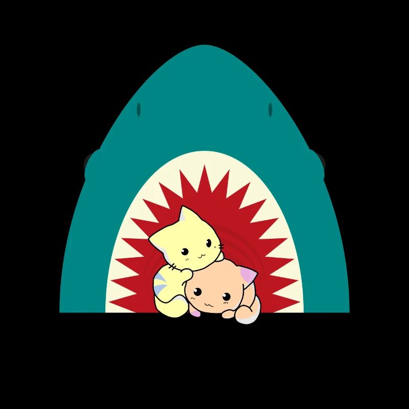 Shark Eating Cat