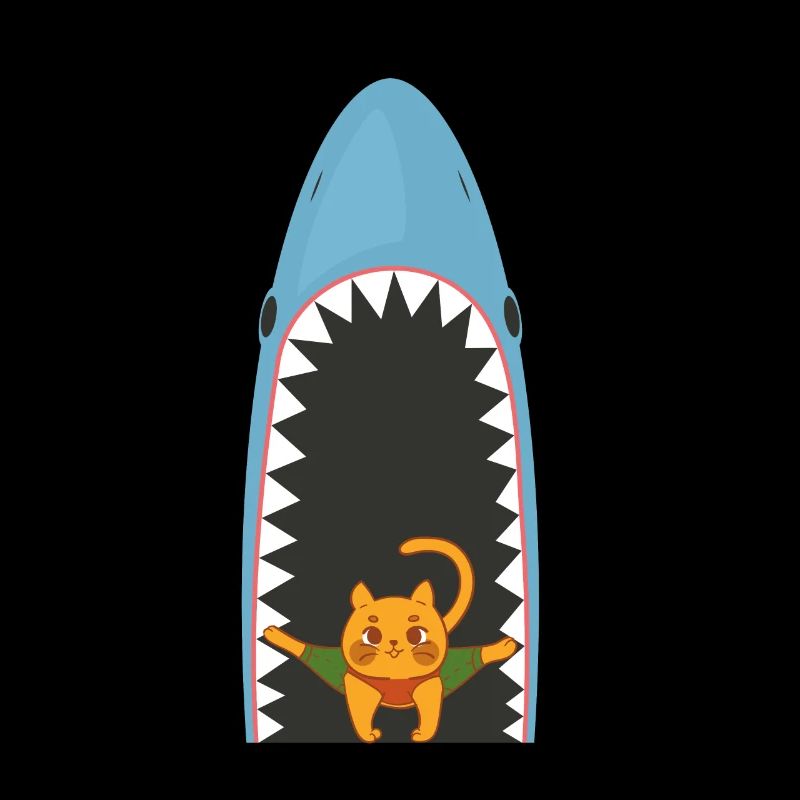 Shark Eating Cat