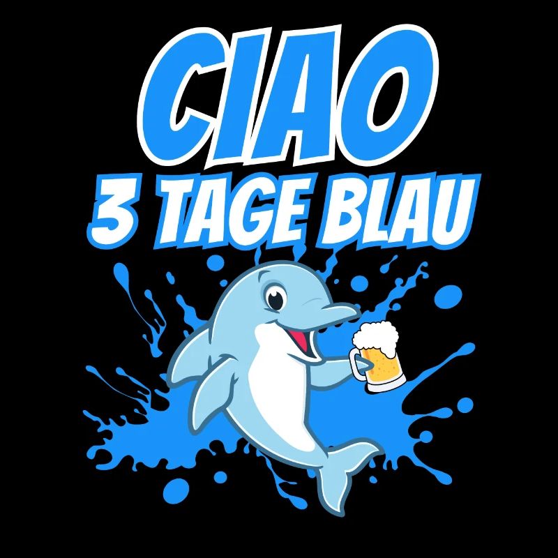 Ciao drei Tage blau