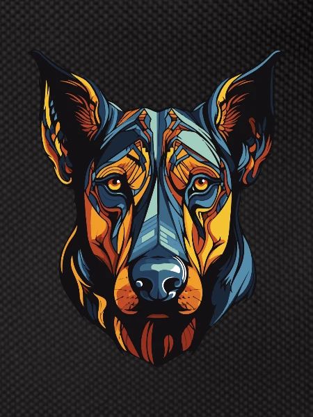 Doberman Dog Portrait