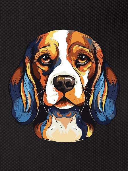 Beagle Dog Portrait