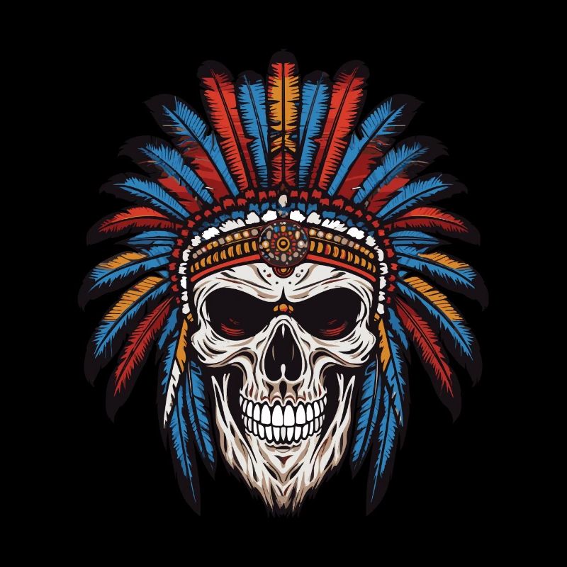 Apache Indian Chief Skull