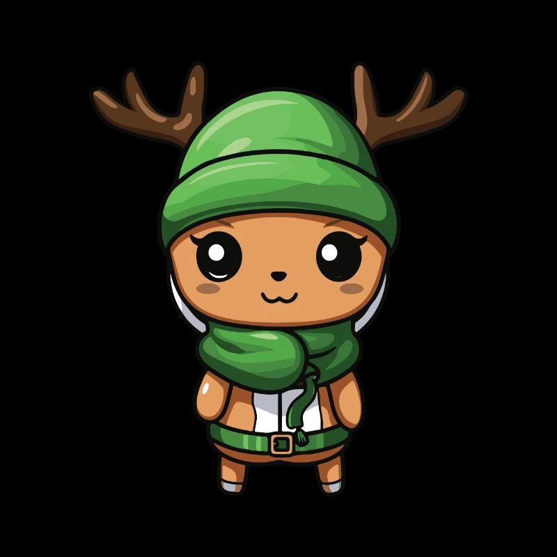 Deer Cute Winter Comic