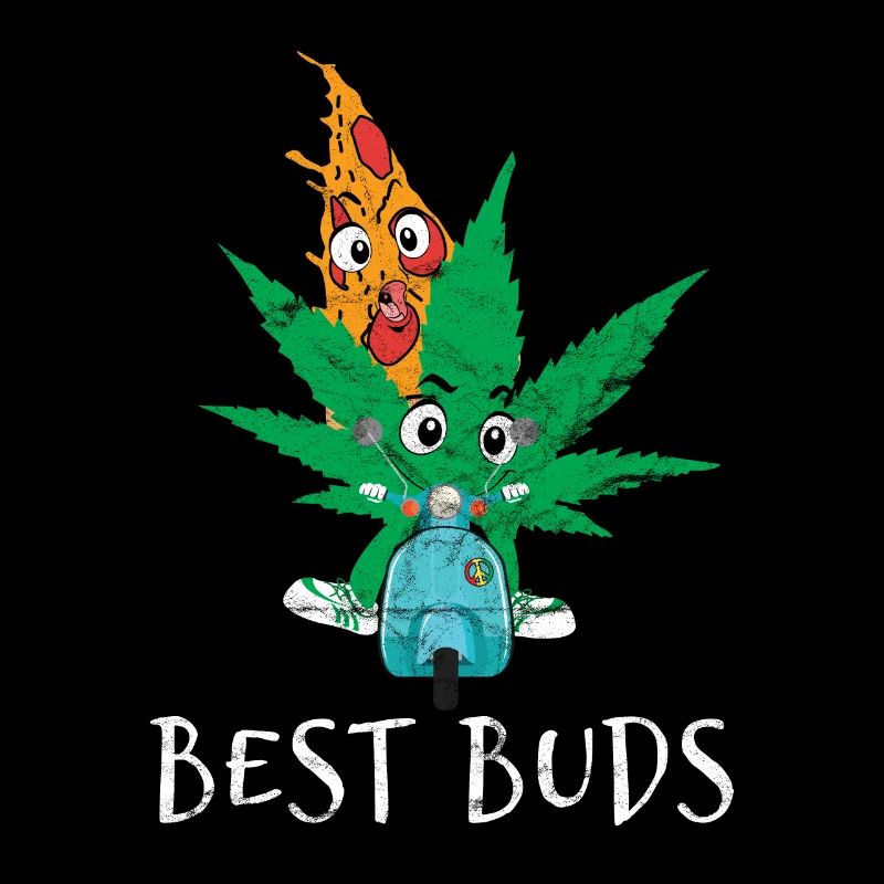 Best Buds Weed Gras Pizza Beste Freunde Kiffen