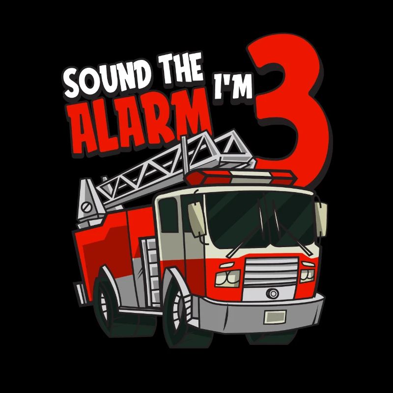 3rd Birthday Years Fire Brigade Three Alarm Gift
