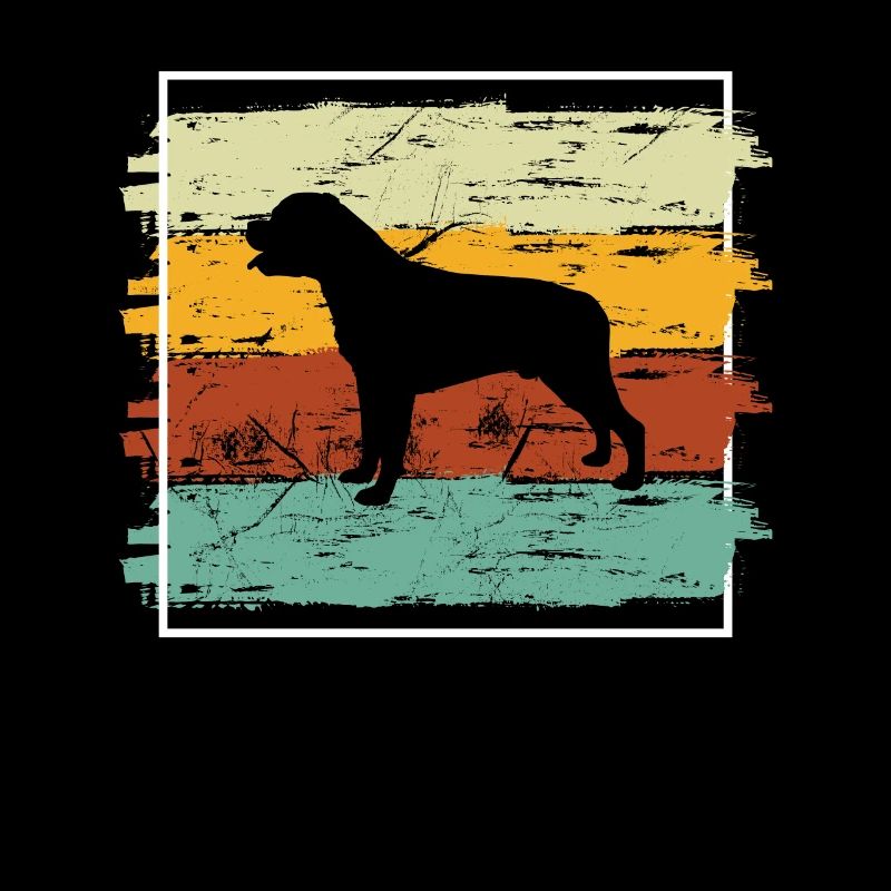 Rottweiler dog lover Retro vintage Gift idea