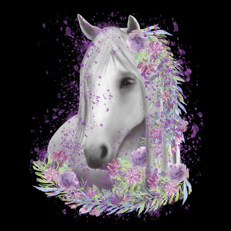 Aquarelle de cheval Motif de cheval