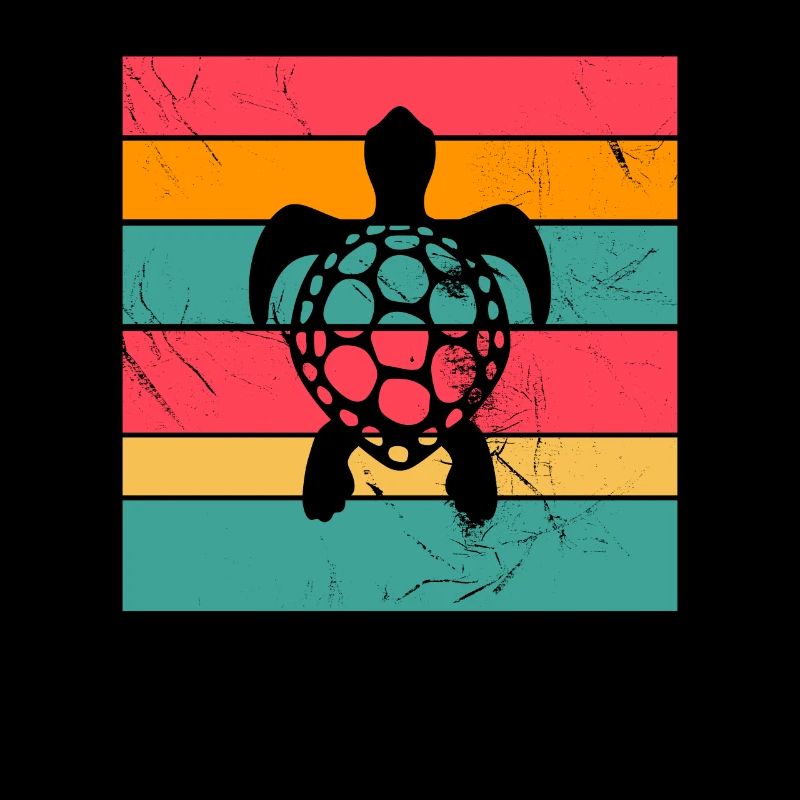 Turtle Retro Animal Sea Reptile Gift idea
