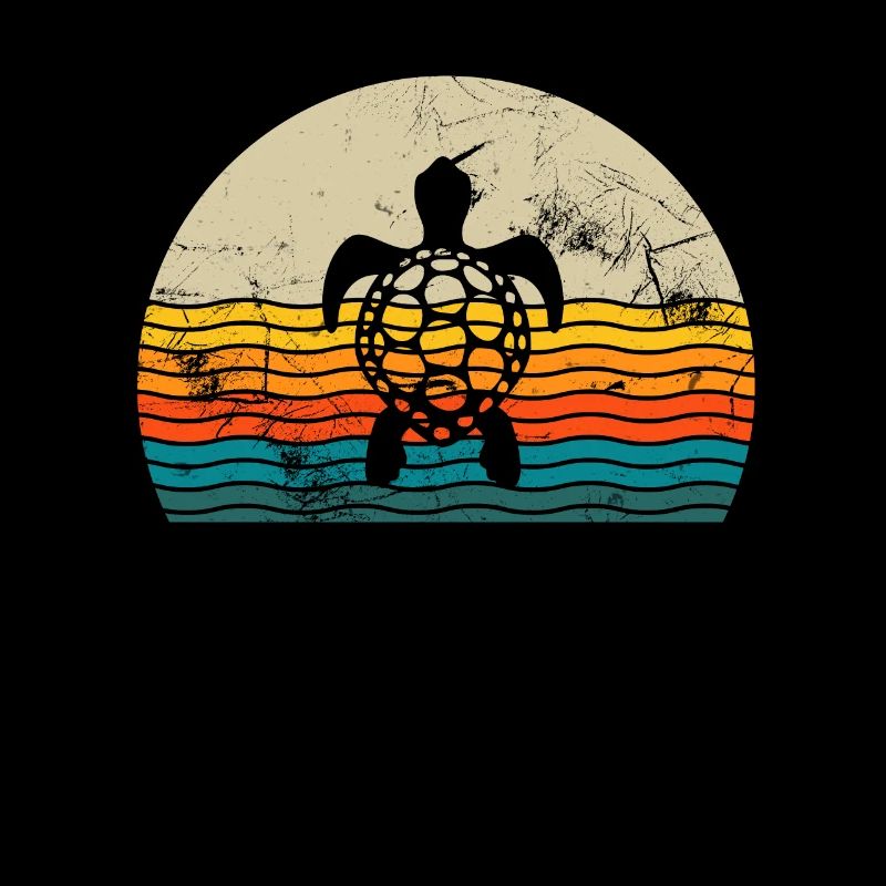 Turtle Retro Animal Sea Reptile Gift idea