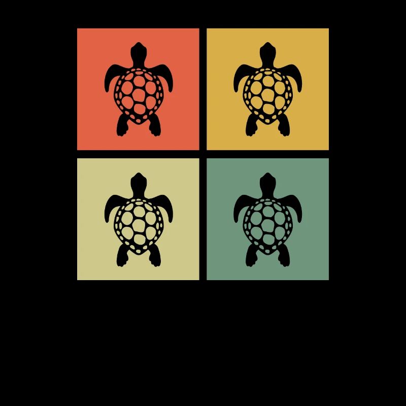 Turtle Retro Animal Sea Reptile Gift idea
