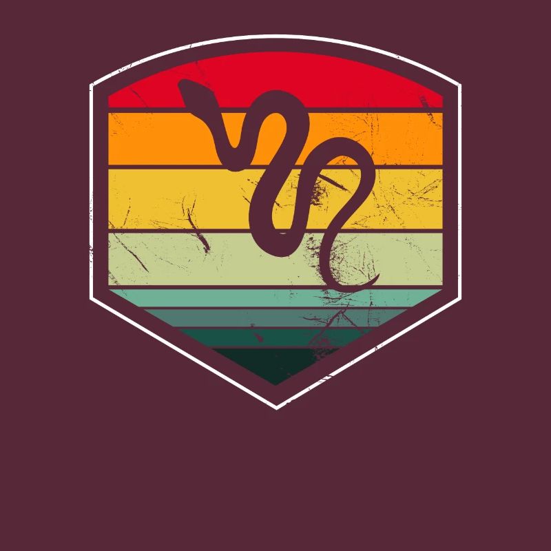 Snake Retro Reptile Python Gift idea
