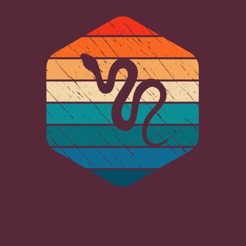 Snake Retro Reptile Python Gift idea