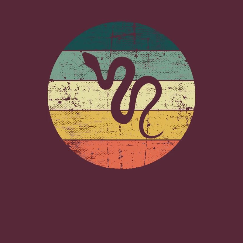 Snake Retro Reptile Python Idée cadeau