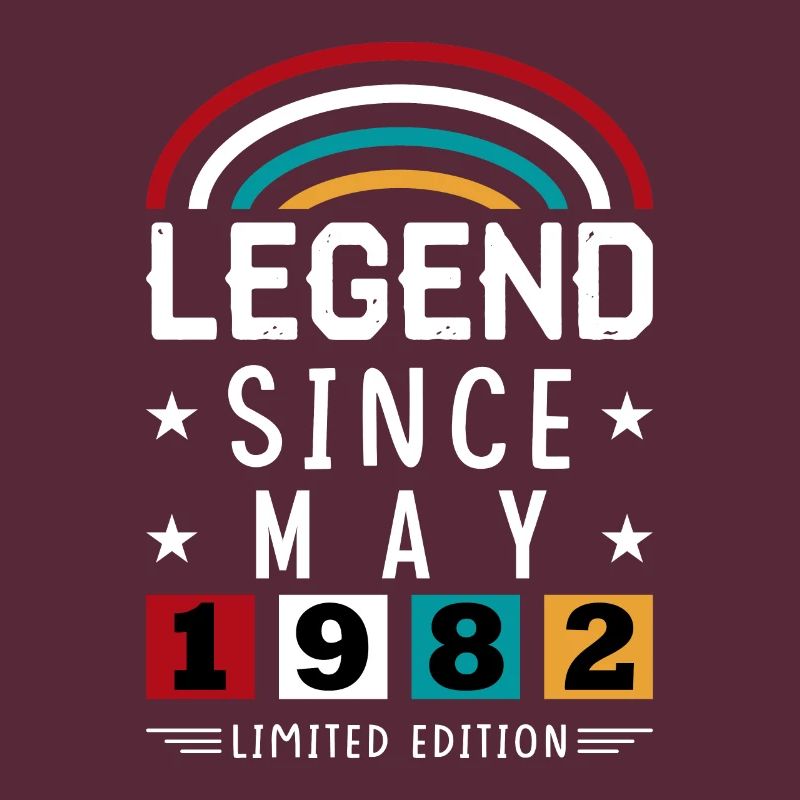 1982 Legend Since Geburtstag Geschenk Mai