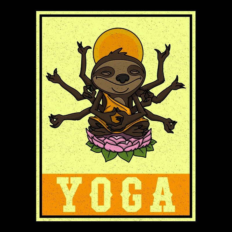Professeur de yoga mignon Lotus Namaste Buddha