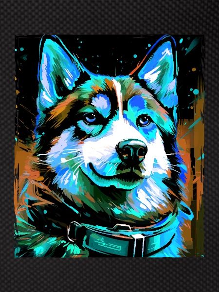 Husky Dog Portrait