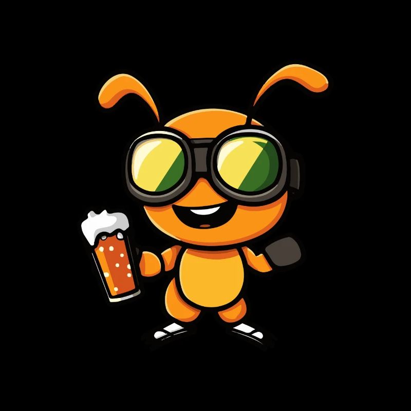 Ameise Apres Ski Bier Comic