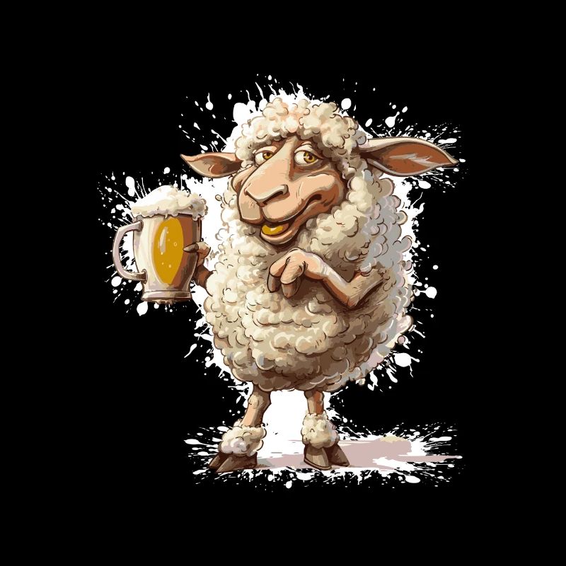 Bière de mouton drôle