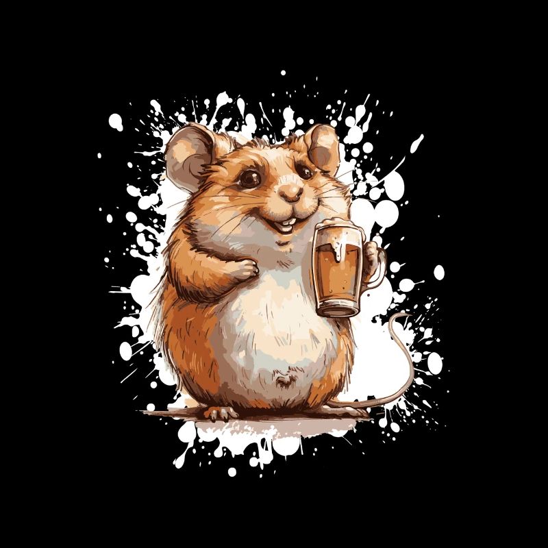 Hamster Bier Lustig