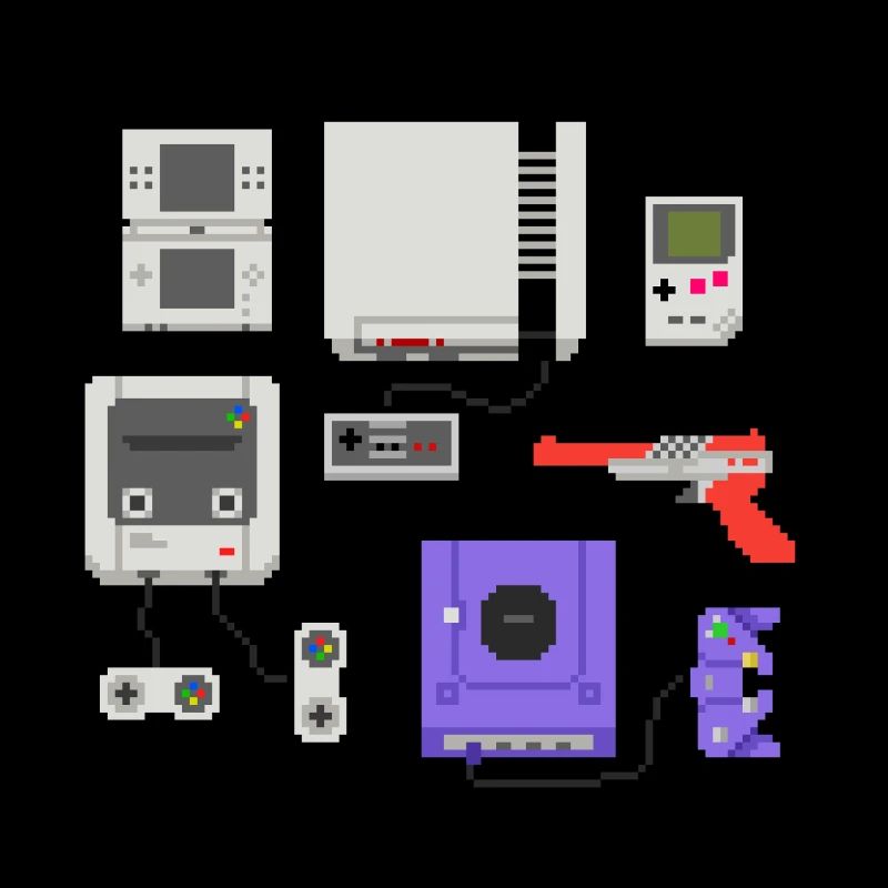 Pixel art console