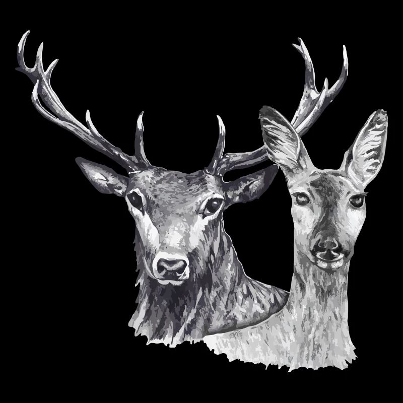 Hirsch und Reh