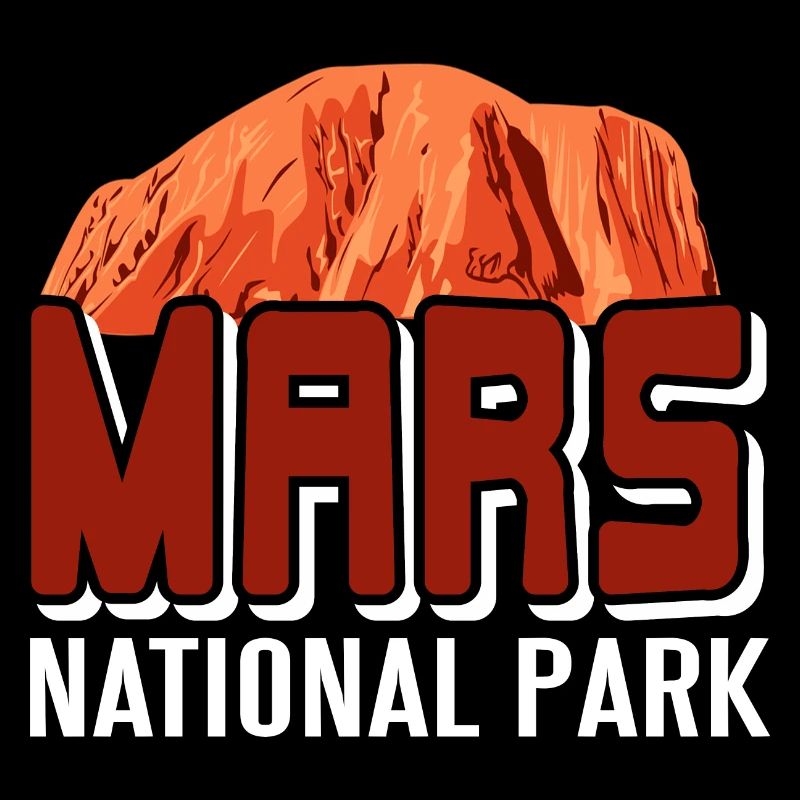 MARS National Park Retro Outer Space Planet