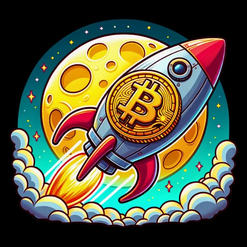 Vers la Lune ! 🚀 Fusée Bitcoin