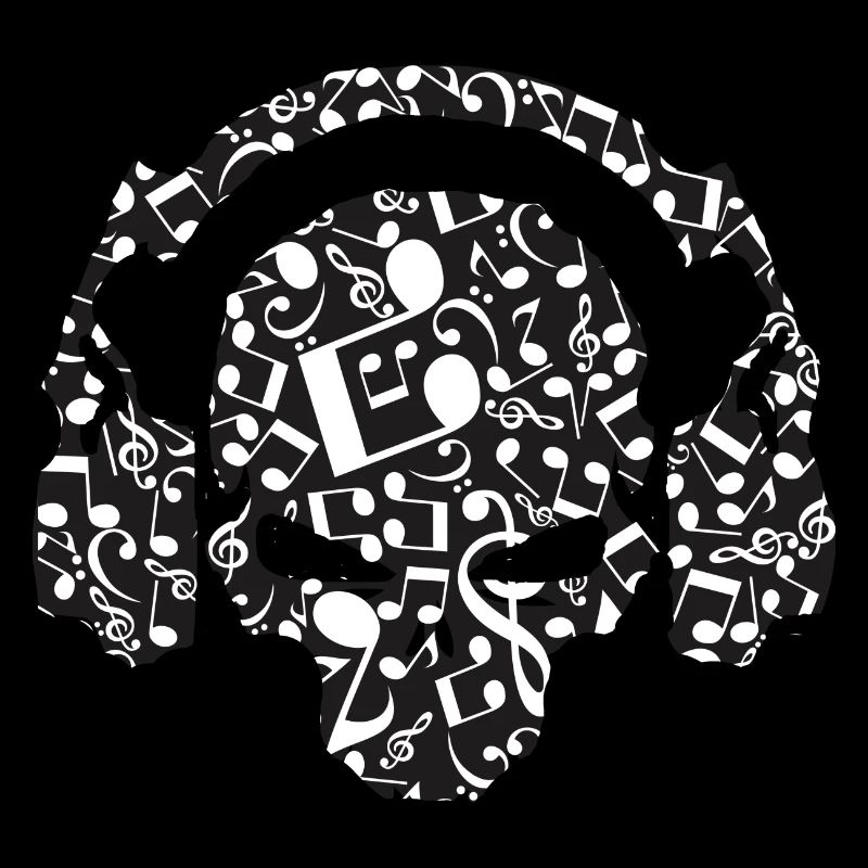 Musikalischer Notenschädel