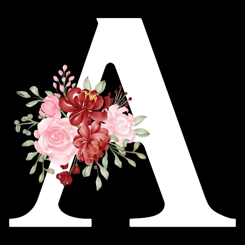 Brief an Red Floral