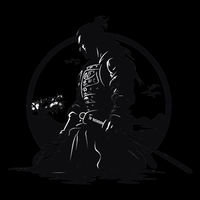 Samurai Krieger Japan Landschaft