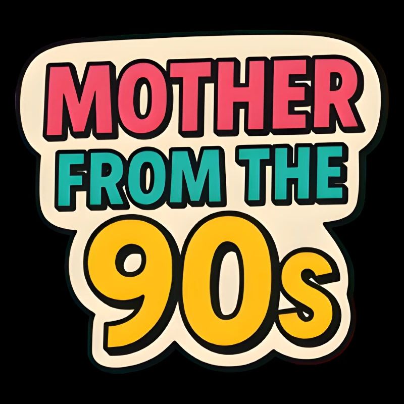 Mutter aus den 90er Jahren - Retro Muttertag Graffiti