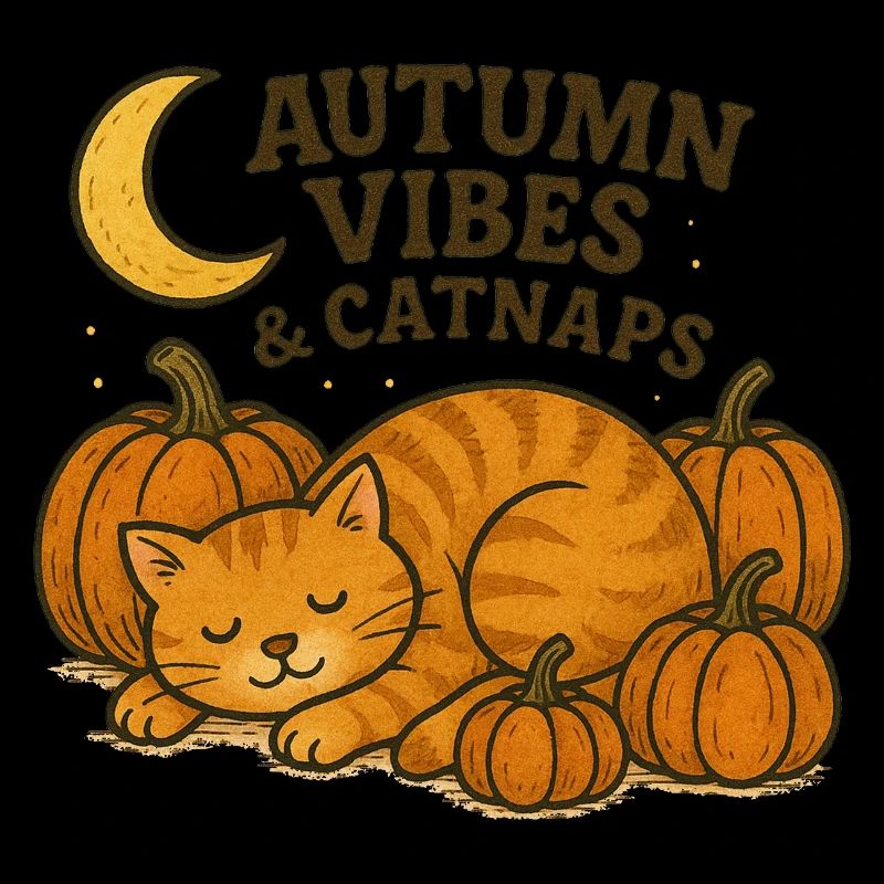 Autumn Catnap Pumpkin Mood