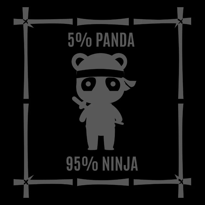 lustiger Ninja Panda