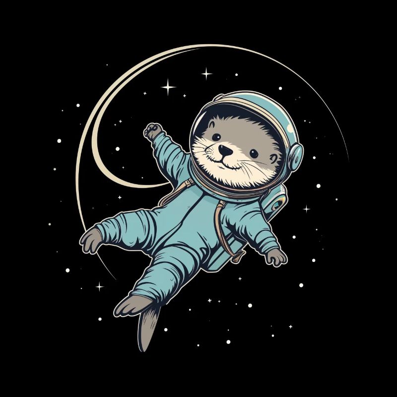 Otter Space Lustig Otter Astronaut
