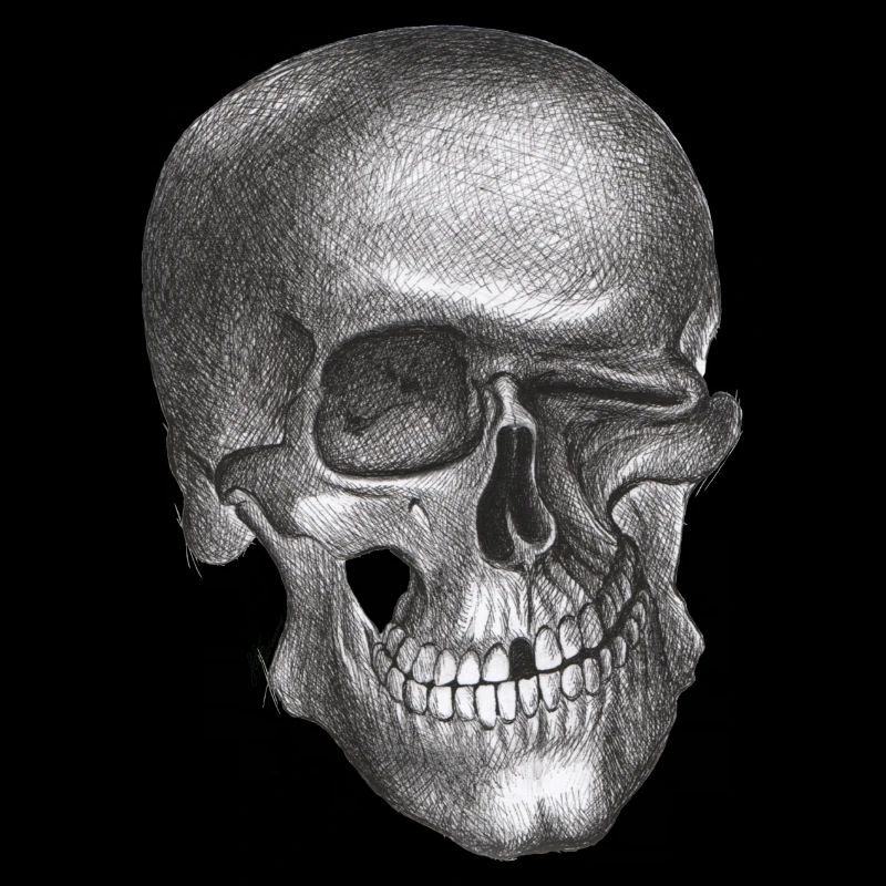 Zwinkernder Schädel - Totenkopf