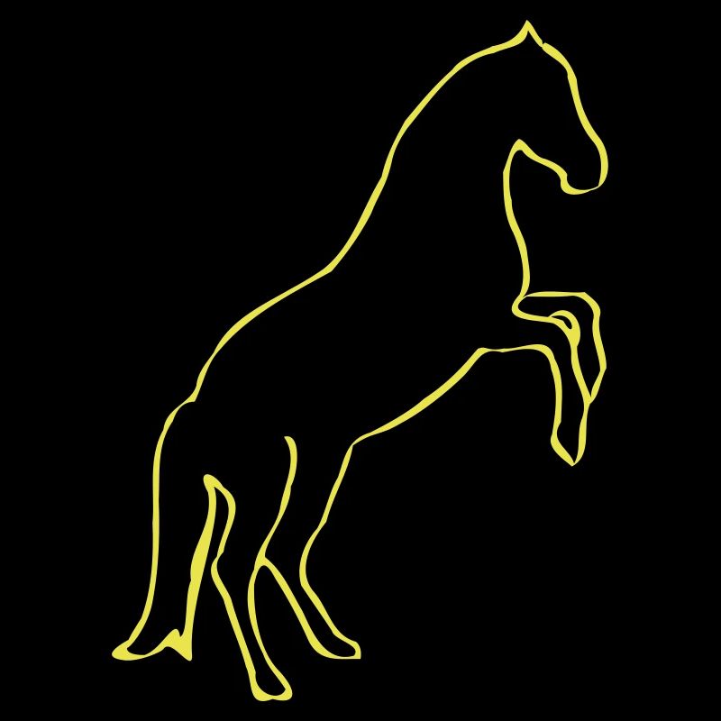 Steigendes Pferd