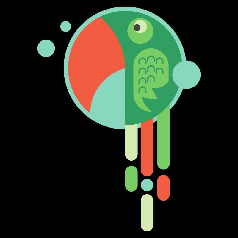 BUNTER PAPAGEI - Lustiger Comic Vogel Geschenk