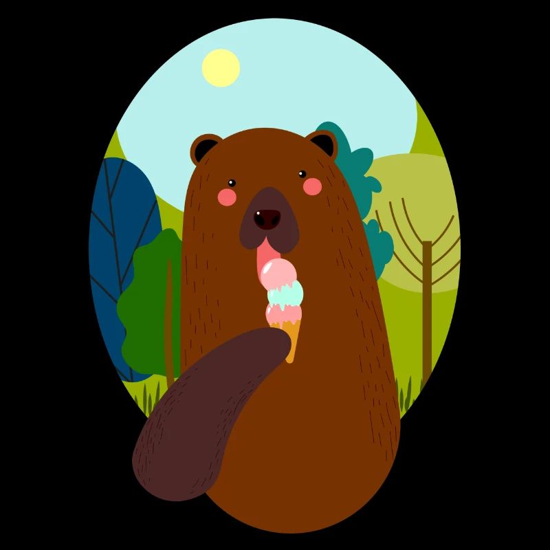 Ours avec de la glace