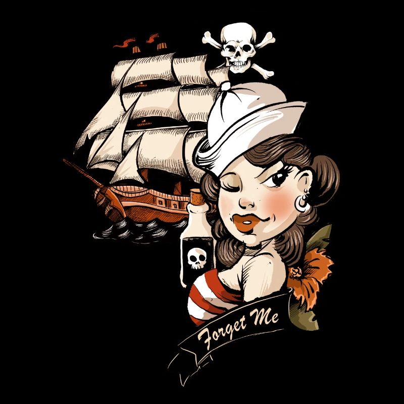 Pirate love tattoo