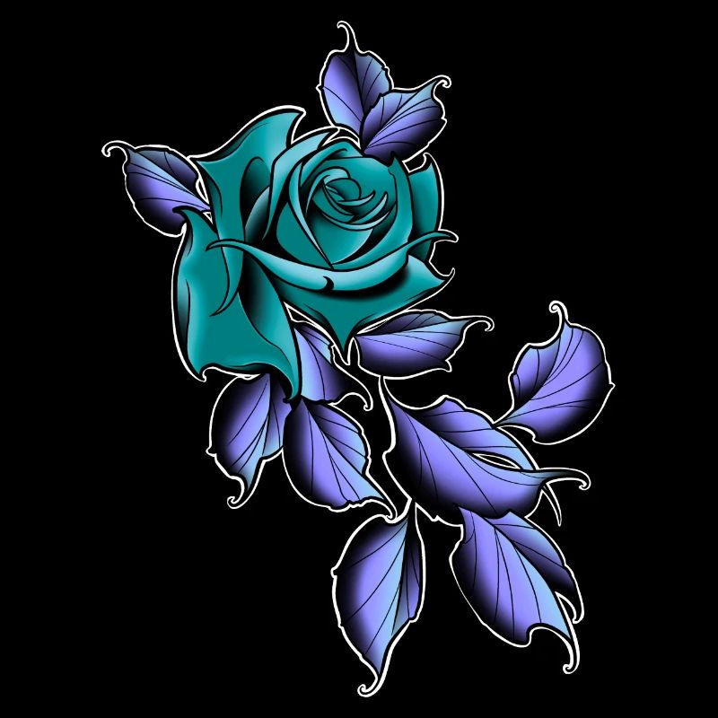 Old school green rose