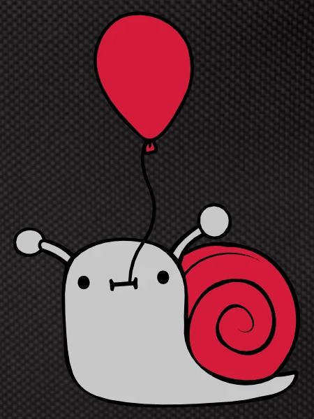 Cute balloon snail